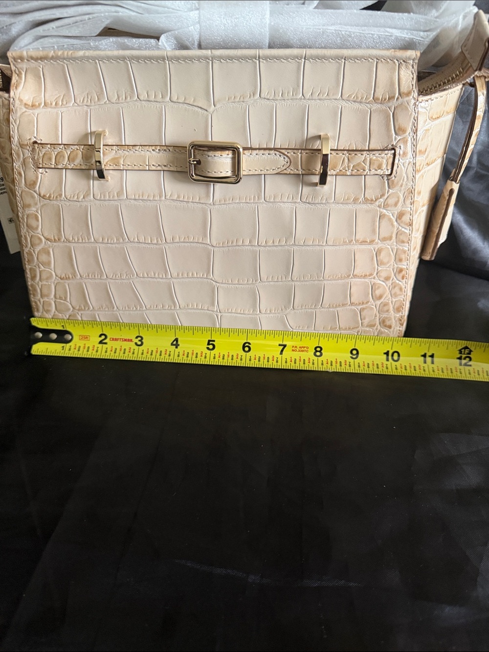 Brahmin Hillary Crossbody Bag & Cordelia Wallet in Cloud Dancer Pagoda NWT - Picture 7 of 12